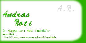 andras noti business card